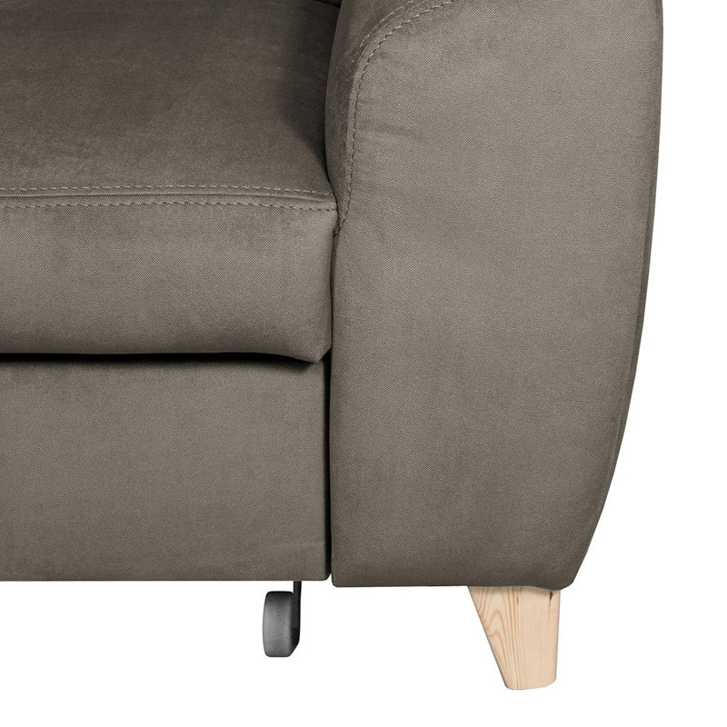 Avajane 4 Seater Sofa Bed, Left Hand Facing, Yes, Stone Grey