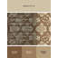 Tapis beige classique à motif treillis lavable à la machine Arverne-1162821019