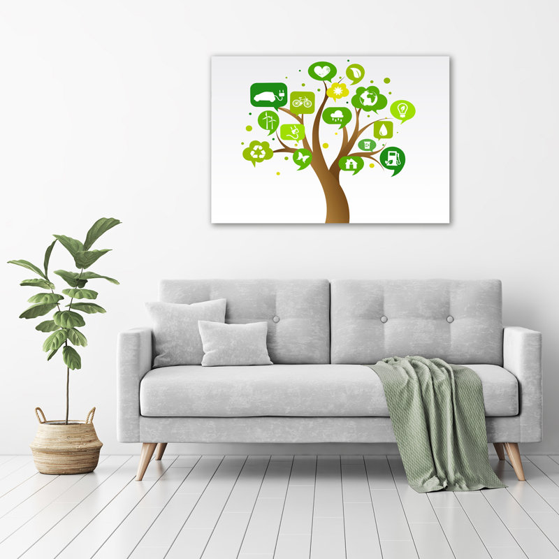 Ecological Tree - Wrapped Canvas Print