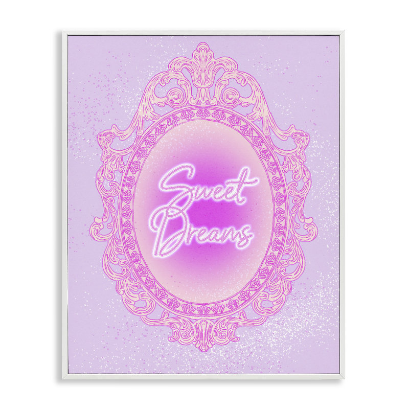 Giclée encadrée de Sweet Dreams, 14 X 11, Encadrement giclée blanc côtier