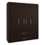 Armoire 4 portes en noyer teint-137262029