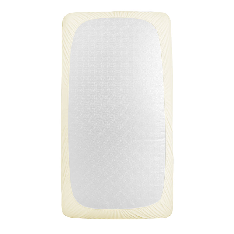 Ultra Soft White Waterproof Crib Mattress Pad with Deep Pockets