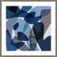 Modern Blues 1 Framed Graphic Art Canvas