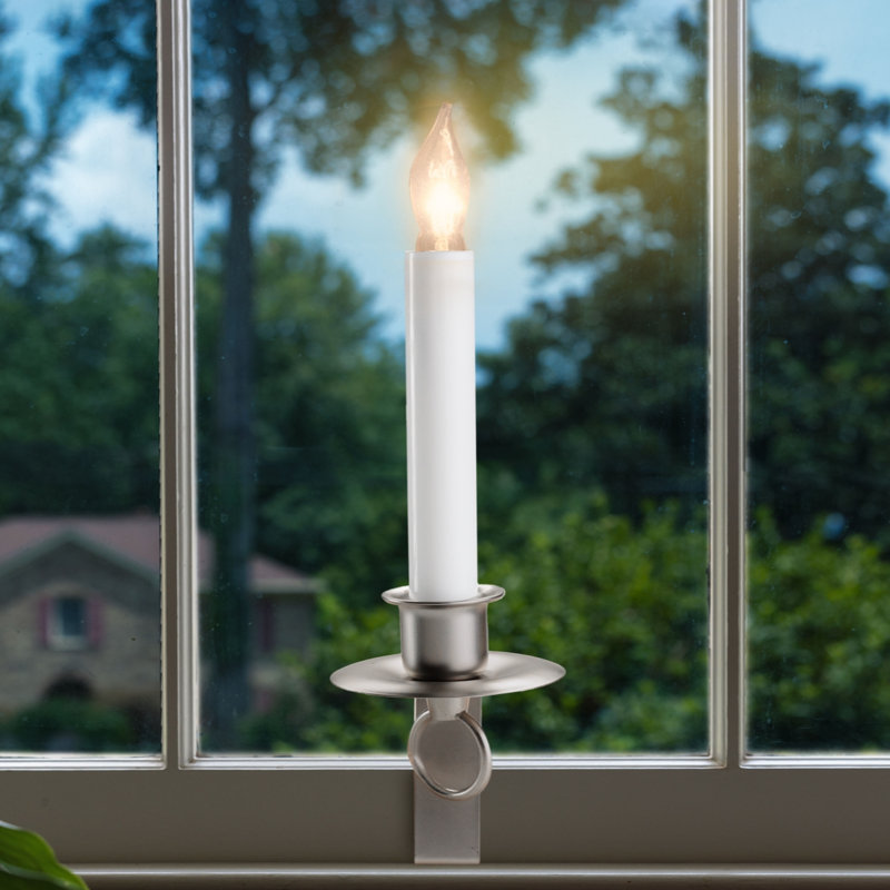 Flameless Candle Plastic, White