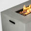 Table de feu d'extérieur en acier de 42 pouces - propane, chauffage efficace, flamme réglable, haute sécurité, conception d'espace, facile à nettoyer et à entretenir, pare-brise en verre alimenté, intensité réglable,