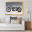 Moto personnalisée sur fond gris - impression sur toile-67364675-67364681