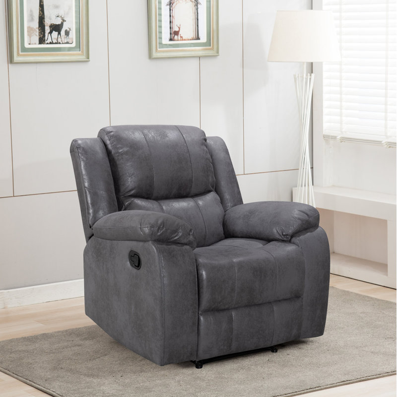 Caitie 93cm Wide Standard Recliner, Grey