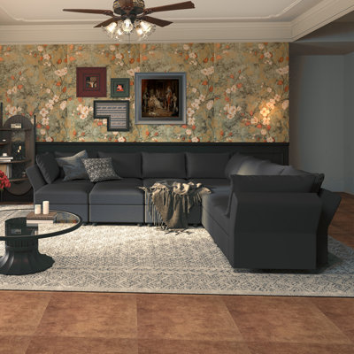 BOX MODULE STO SOFA 10 Piece Upholstered Modular Sectional Sofa With Storage
