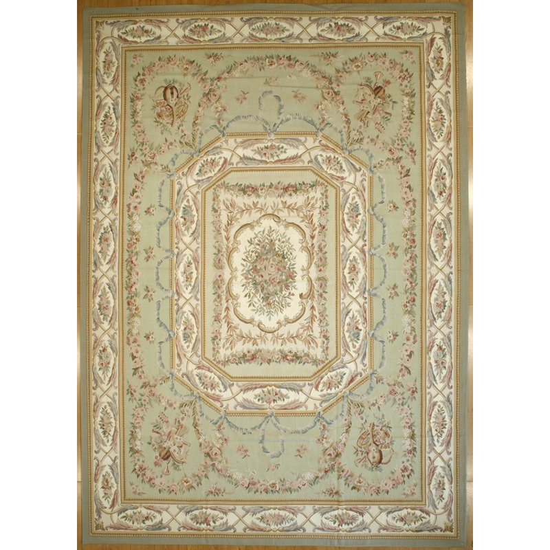 Tapis tissé 10 x 14,1 po Modren Aubusson