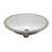 EAGO 15'' White Porcelain Oval Bathroom Sink with Overflow