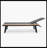 Outdoor Chaise Lounge Chair With Attached Wood Side Table, 1PC Durable Recliner, Weather-Resistant For Patio & Poolside-1354311071