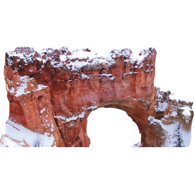H13635 Bryce Canyon Stone Snow Arch Cardboard Cutout Standee Standup