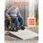 Door Threshold Ramp, 6 inch Rise, Aluminum Alloy Threshold Ramp Rated 800 lbs Load Capacity, Handicap Ramps for Home Steps for Wheelchair, Scooters, Power Chairs, Walkers, Bicycle, Tricycle