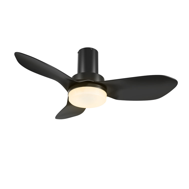 36" 3 - Blade LED Standard Ceiling Fan with Remote Control and Light Kit Included