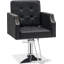 Fauteuil de coiffeuse à pompe hydraulique pour coiffeur, coiffeuse avec garniture cloutée-1401235756