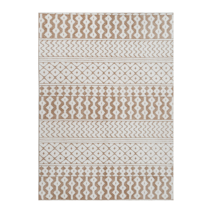 Tapis en velours de coton Bohemian, Rectangle 6 pi x 9 pi, Brun