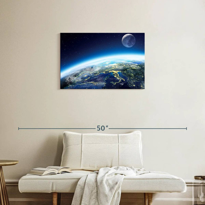 Oberle City Lights From Space, 20" H x 30" W