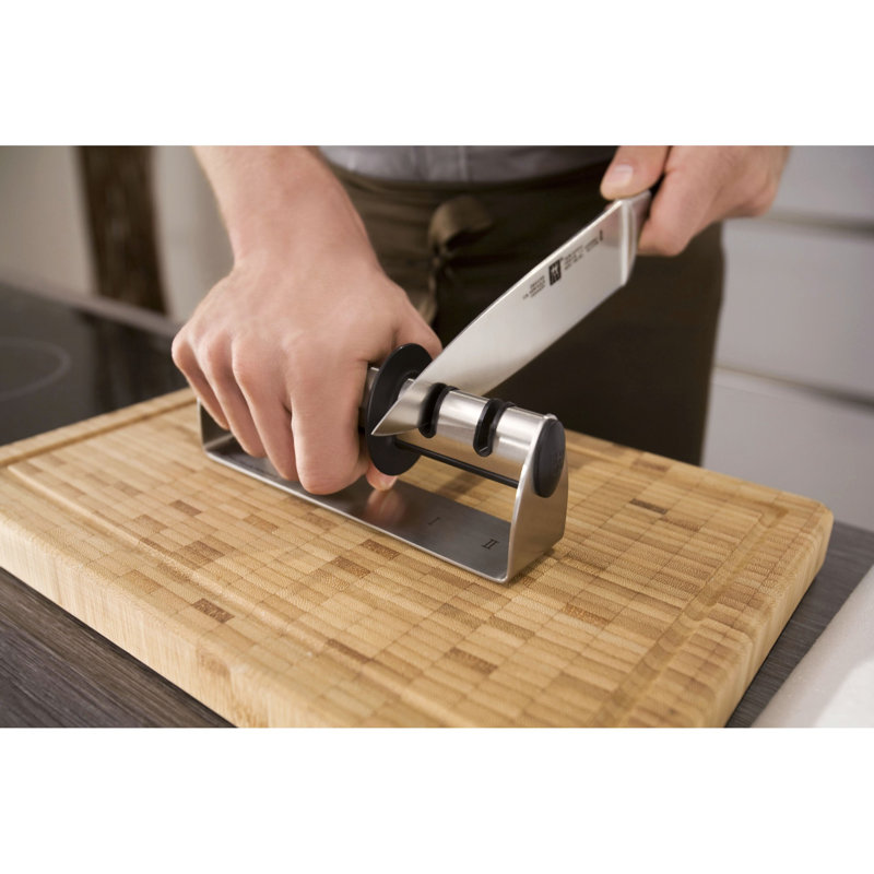 Aiguiseur à couteaux en acier inoxydable ZWILLING TWINSHARP Duo