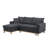 Woven Reversible Sleeper Sectional Sofa With Storage Chaise