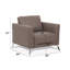 Chaise en cuir taupe de Malaga (assemblée)-133588601