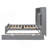 Full Size Wooden Bed With All-in-One Cabinet, Shelf and Sockets-11580599