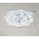 Acea 34.6" White Flower Ceiling Fan With Dimmable Light Modern LED Flush Mount Ceiling Fan Light Remote