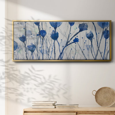 Jardin bleu - Toile encadrée