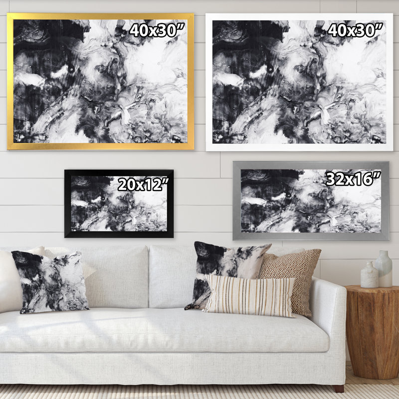 «Blue Blue and White», impression sur toile, H 30 po x l 40 po, Toile blanche avec cadre d'angle fermé