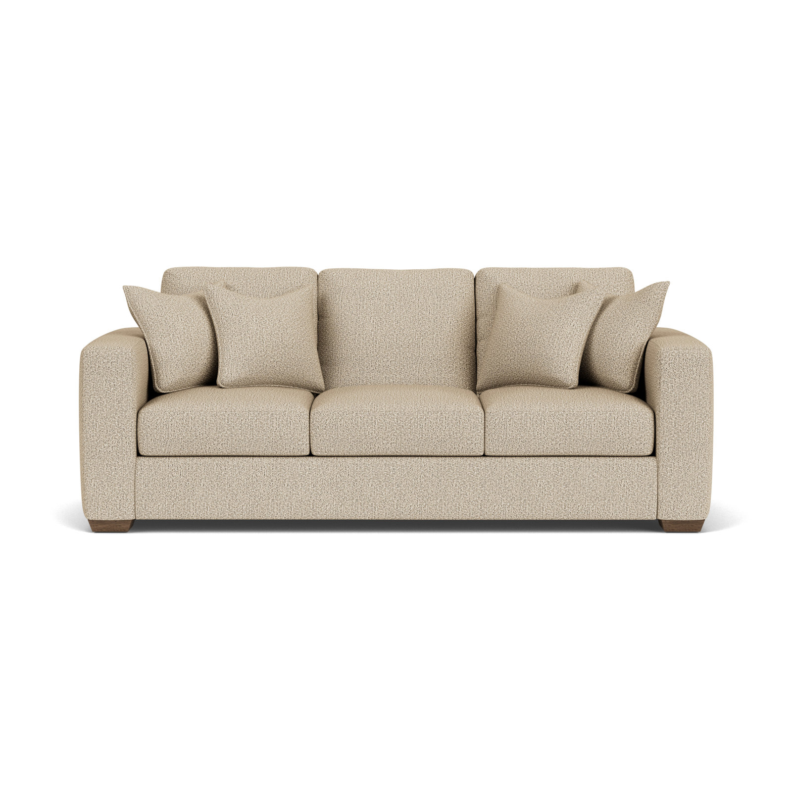 Anaiza 104'' Upholstered Sofa, Beige Polypropylene/Olefin, 37" H x 92" W x 41" D