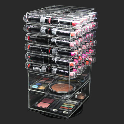 Roseleaf Acrylic 72 Compartment Makeup Organizer