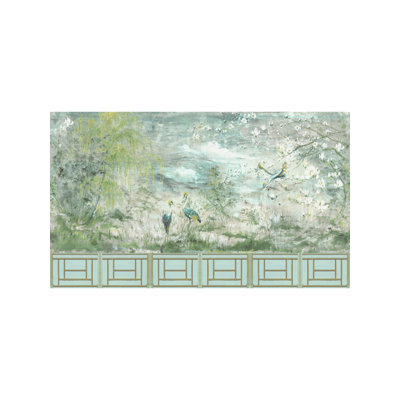 Blossom Chinoiserie Animal Print Wall Mural