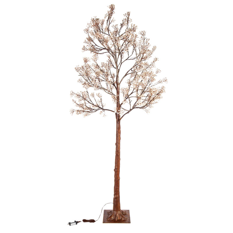 Faux arbre éclairé 6 po intérieur / extérieur