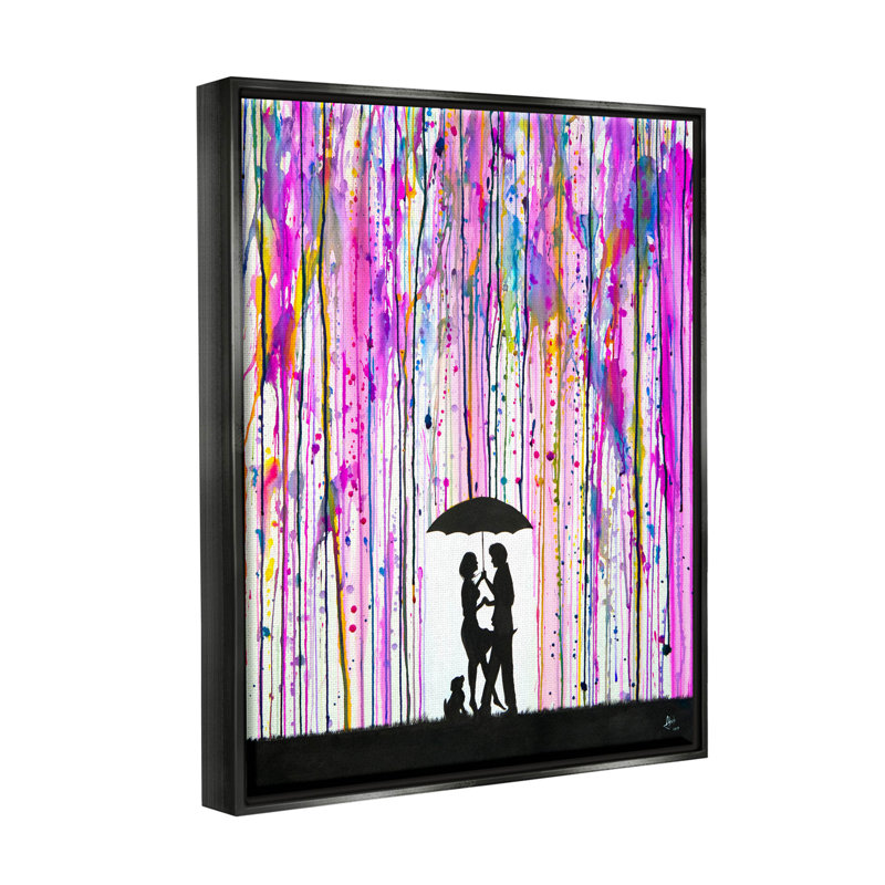 Silhouette de famille audacieuse et audacieuse, giclée par Marc Allante, H 31 po x l 25 po x P 1,7 po