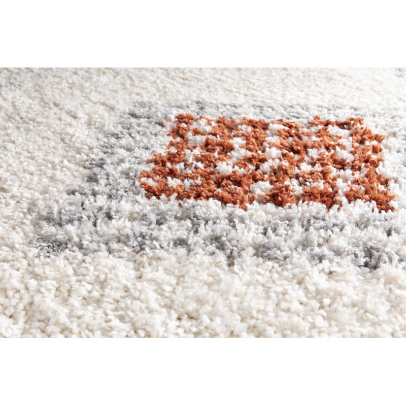 Chavez Shaggy Cream Rug, Rectangle 120 x 170cm