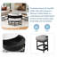 Table basse moderne à plateau relevable avec rangement et 3 tabourets-1362485867