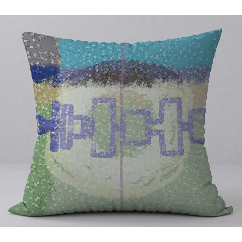  Housse et insert de coussin carré «Assurez», H 18 po x l 18 po