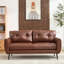 Corvo 61' Faux Leather Flared Arms Loveseat-1375517453