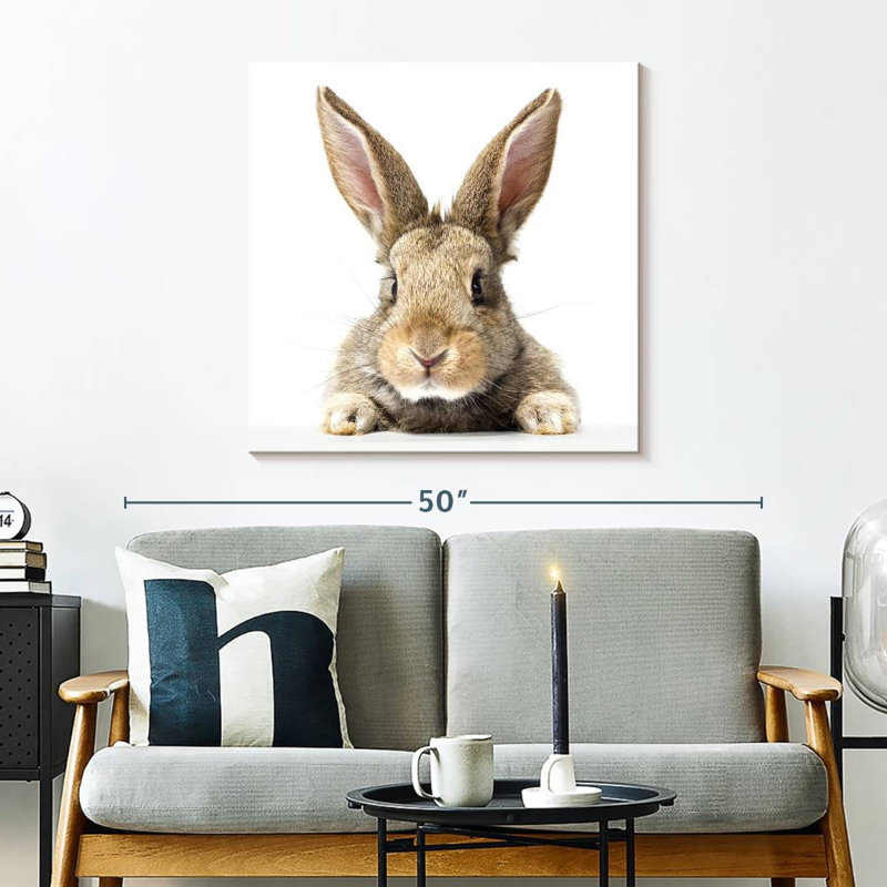 Crowle Fluffy Easter Rabbit, 30" H x 30" W