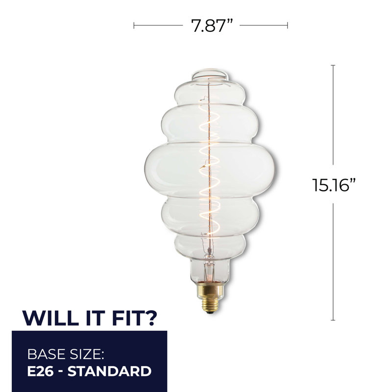 Ampoule Edison surdimensionnée à DEL Bison Hive