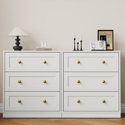 Large Nightstand With 3 Spacious Drawers,Set of 2