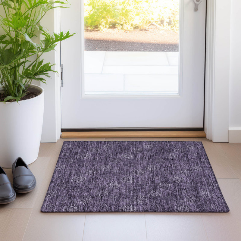 Tapis intérieur / extérieur Malchow avec envers antidérapant, Rectangle 1 pi 8 po x 2 pi 6 po