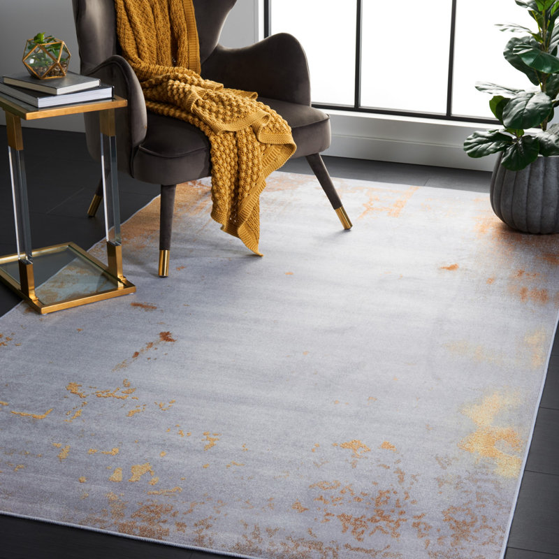 Tacoma Performance Machine Washable Abstract Rug, Rectangle 5' x 8'