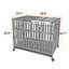 Cage pour chien Amberjo en acier inoxydable avec cage verrouillable-387443947