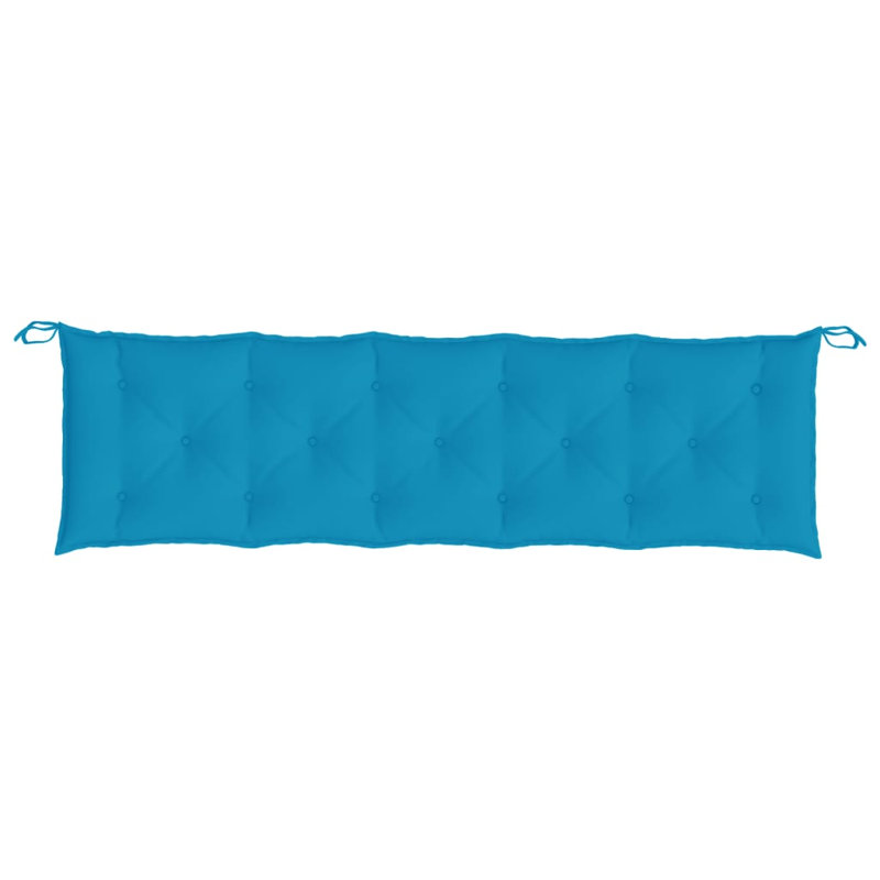Coussin de siège d'extérieur, Bleu clair, 70,9 po x 19,7 po