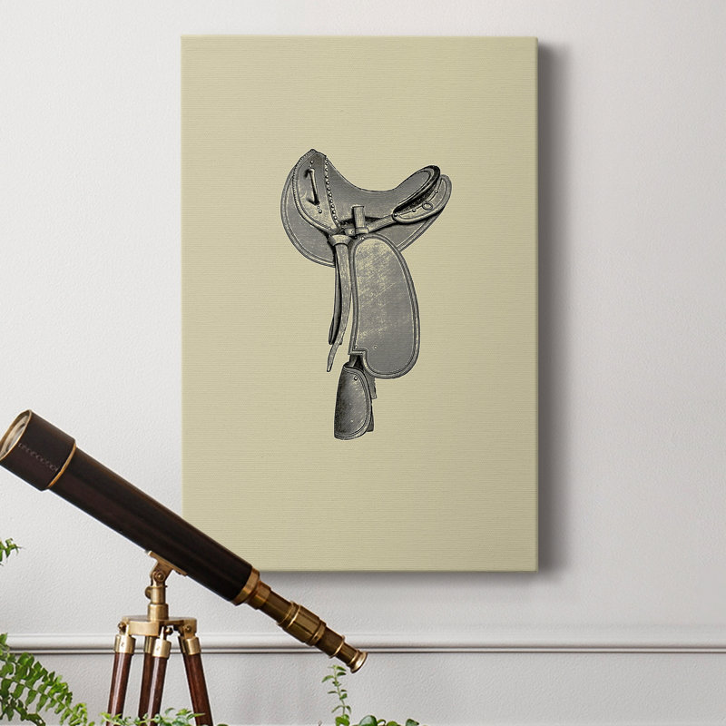 Antique Saddle I - impression sur toile tendue, H 27 po x l 18 po x P 1 po