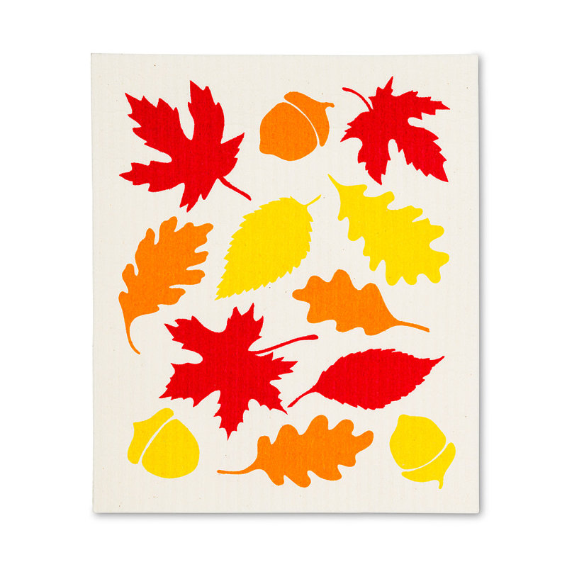 Linge à vaisselle feuilles