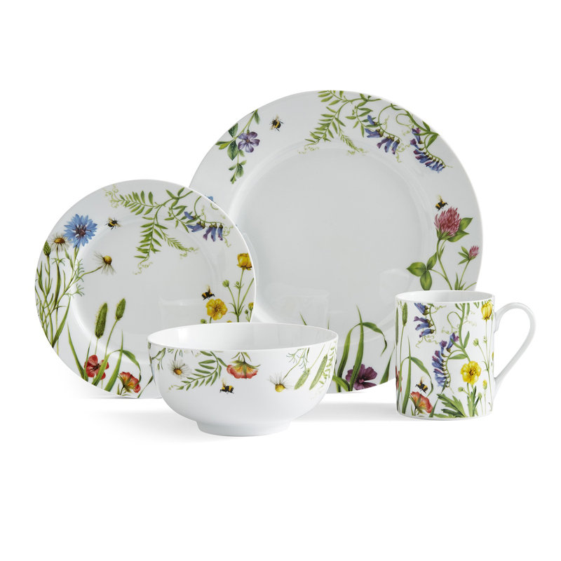 Portmeirion, Portmeirion Home - 16 Piece Bumble Bee Set, Service for 4