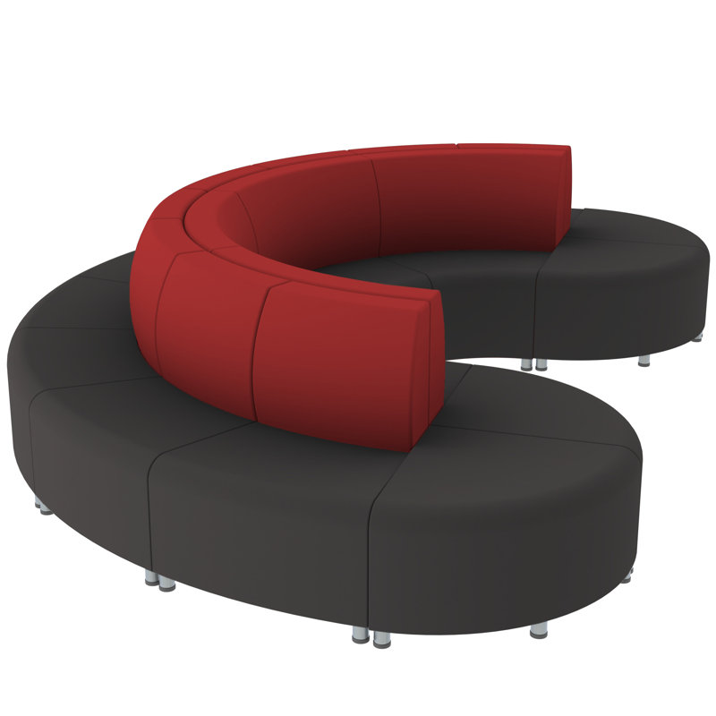 Ensemble de 16 chaises Pro Series Connect, Noir / cramoisi