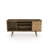 Liberty 53" Mid-Century Modern 5-Shelf TV Stand for TVs up to 50" in Rustic Brown and Natural-1944528256