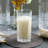 Lorren Home Trends Tall 12 Ounce Drinking Glass-Textured Cut Glass